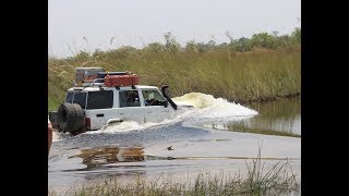 Botswana, Moremi, Hilux, Land-Cruiser, river crossing, 4x4,  Africa, Camping, 2017