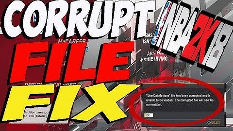 NBA 2K18  MY PLAYER FILE FIX