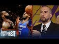 Nick Wright on why LeBron plus Paul George make the Lakers a title threat | NBA | FIRST THINGS FIRST