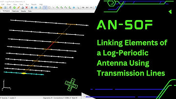 Linking Log-Periodic Antenna Elements Using Transmission Lines in AN-SOF