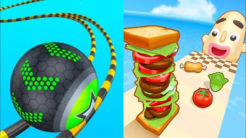 Going Balls vs Sandwich Runner -ALL LEVELS GAMEPLAY !! Android, iOS Gameplay @INFerNoPLAY97