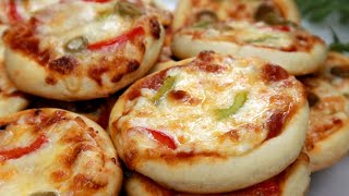 ميني بيتزا بهذه الطريقة الروعة ستغنيكم عن أي طريقة أخرى تعرفوها! Mini Pizza in an Amazing way