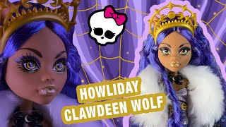 IS SHE WORTH IT? 🤔 | Monster High Howliday Clawdeen Wolf doll unboxing & review! 💜🌙