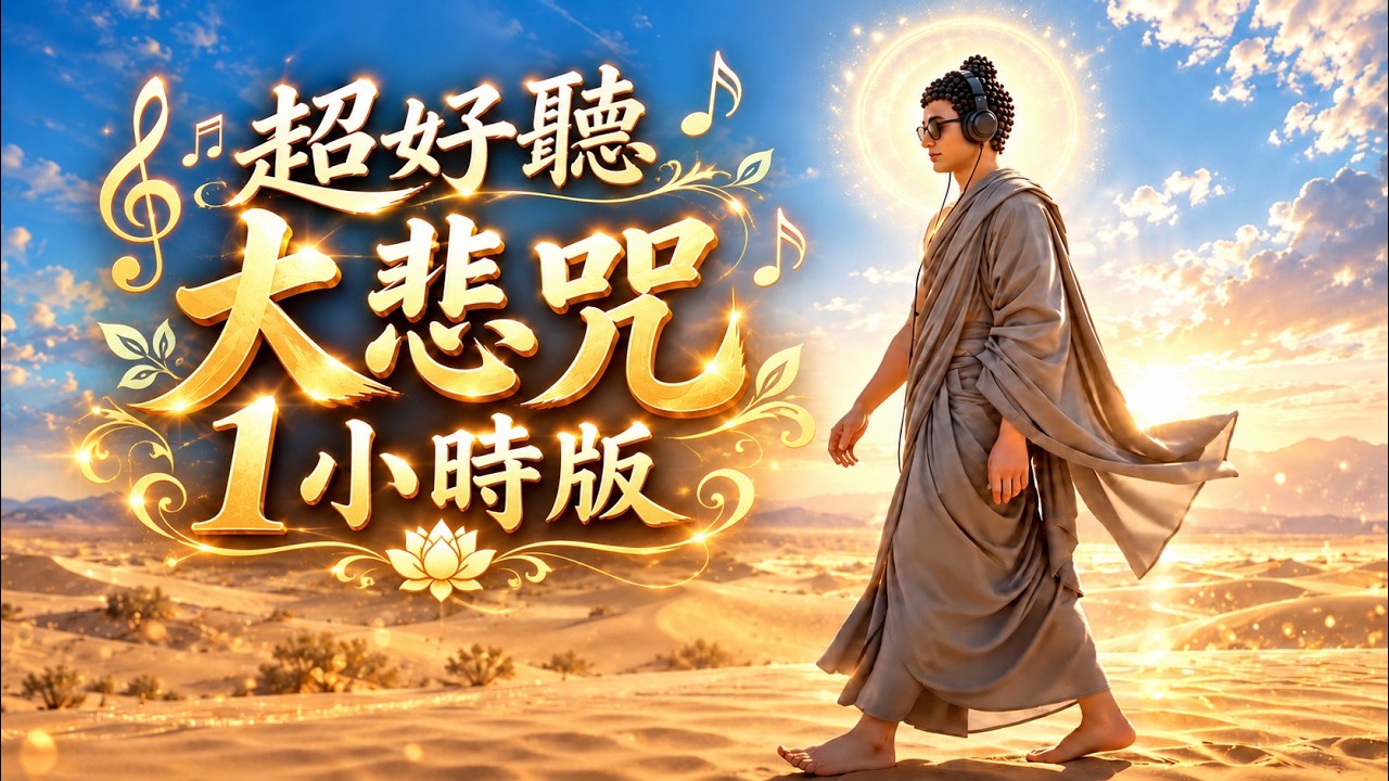 《大悲咒》1小時版｜隨佛經行持咒｜讓大悲咒成為您與佛菩薩之間的連結｜祈願四季平安｜身心安康｜六時吉祥｜所到皆安｜Nīlakaṇṭha Dhāraṇī
