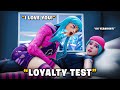 LOYALTY TEST ON FREAKY GIRLFRIEND *GONE WRONG* 🤬💦 (Fortnite Gameplay)