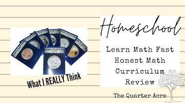 Homeschool Math: Middle School Learn Math Fast Review