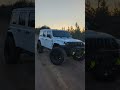 Long Road & Sunsets. #jeep #jeepwrangler #liftedjeep #jeeplights #automobile #wranglerjl #offroad