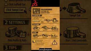 SOLIDWORKS #LECTURE 38 BEGINNER:  #solidworks #eduction #3D #Drawing #academy @TutorialsEngineer