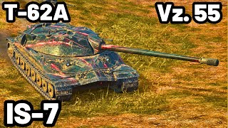 : IS-7, T-62A & Vz. 55 | WOT Blitz Pro Replays
