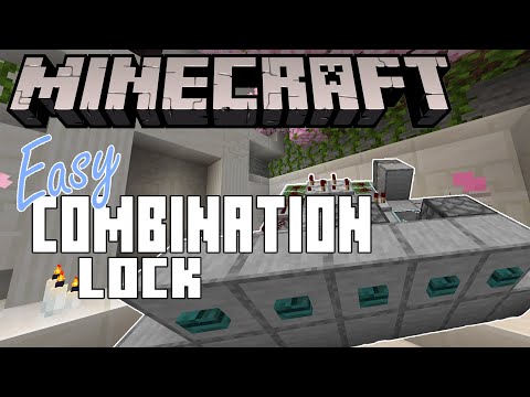 Minecraft: A super simple combination lock tutorial for anyone in Bedrock or Java Edition