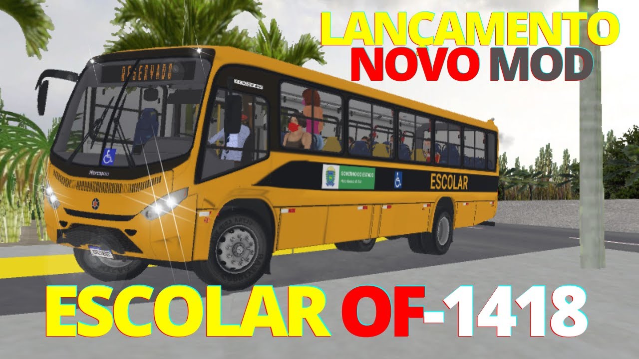 Marcopolo Senior Midi Escolar MB OF-1418 - Proton Bus Mods 