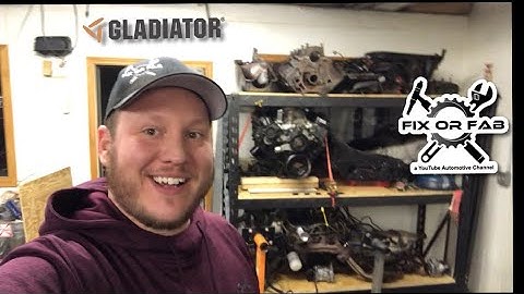Fix or Fab: Gladiator 77 Shelving Unit used for organizing engines and transmissions!
