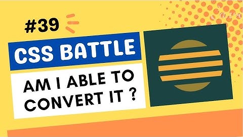 CSS battle Target # 39 Convert a circular div with bars in it using HTML CSS