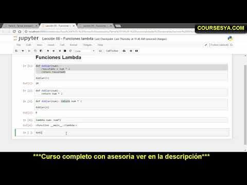 💥Curso Maestro de Python 3: Aprende Desde Cero-Funciones Lambda