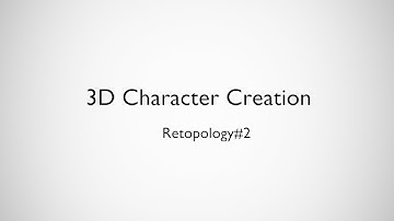 (BLENDER)3D Character Creation/ Retopology#2