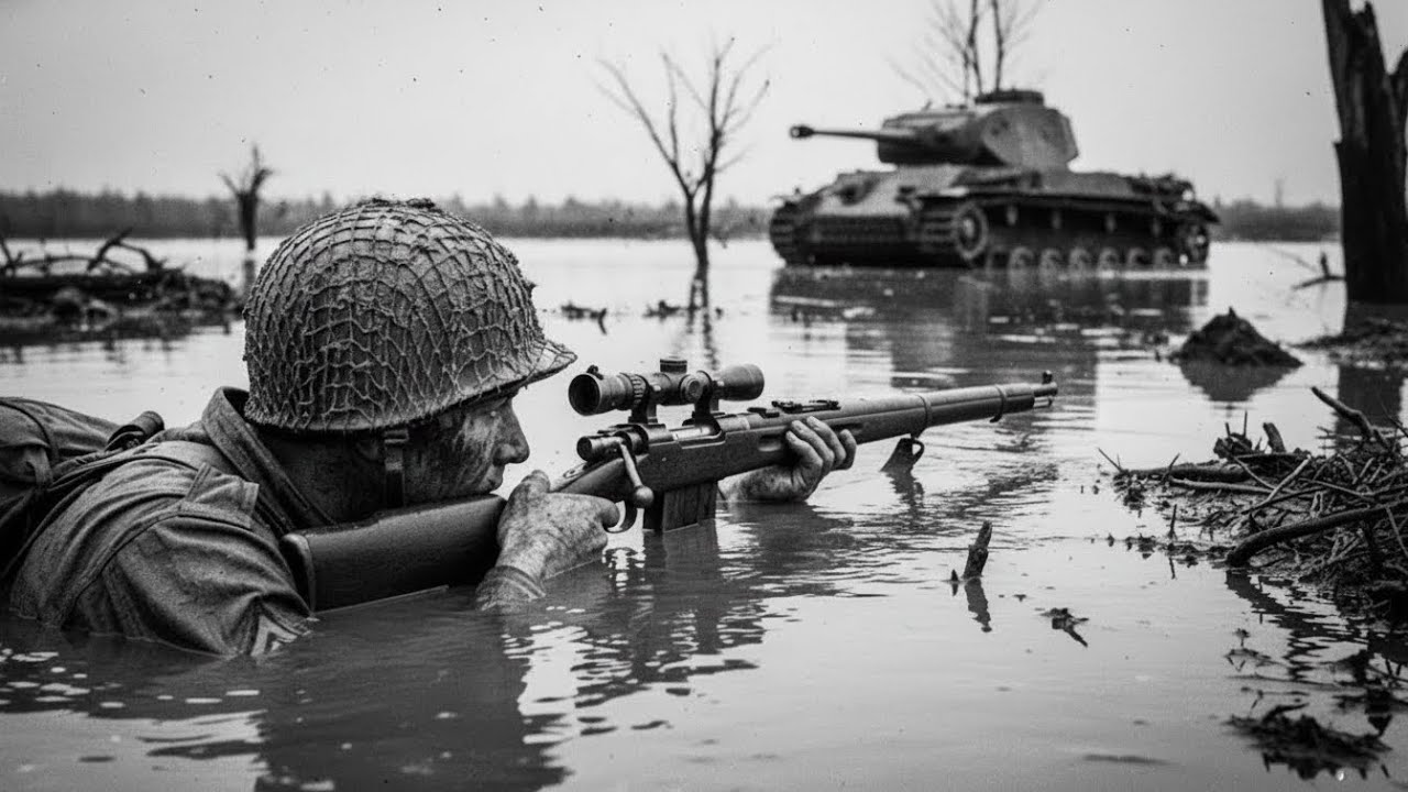 How One Sniper Destroyed 19 German Tanks With a Simple Mud Trick