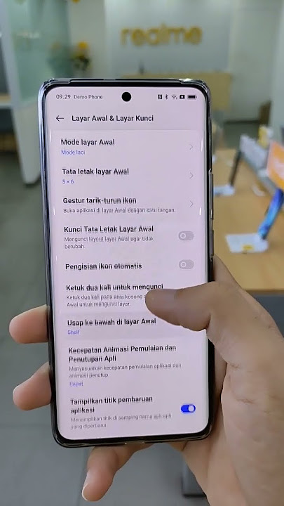 cara merubah gaya jam di hp realme