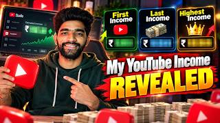 My YouTube Income Revealed | revealed my life time youtube earnings! 💰💸🤷
