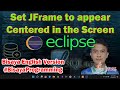 How to set JFrame to appear centered, regardless of monitor resolution? - Bisaya Programming