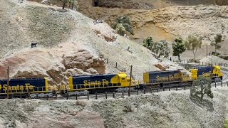 Santa Fe Bluebonnets Climb Tehachapi Loop (Verdugo Valley Lines)