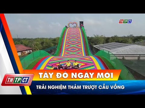 Trải nghiệm thảm trượt cầu vồng | Cần Thơ TV