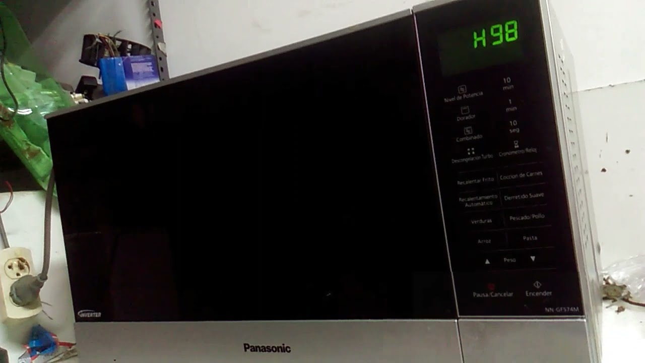 ERROR H98 MICROONDAS PANASONIC INVERTER REPARACION - YouTube