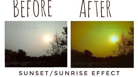 How to Edit Beautiful Sunrise/Sunset Effect Very Easy on Snapseed Tutorial 2017