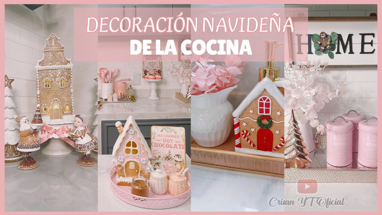Decoración navideña de la cocina en Rosa RoseGold #Temu #Shein #coppel | Crisan Oficial