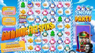 Achat des FREE SPINS STANDARD sur la machine à sous SNOW PARTY