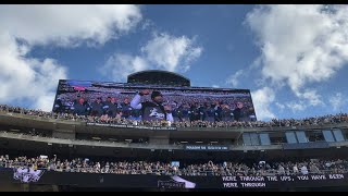 Charles woodson chants raiders with fans during the oakland final home
game at coliseum on december 15, 2019