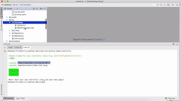 Как создать контроллер в Symfony