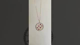 GovDeals: Vintage 18K Gold Plated Sterling Silver Ruby Penda
