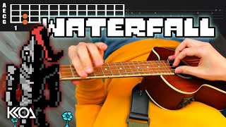 Undertale WATERFALL Ukulele Tutorial with Tabs