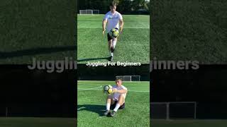Juggling a Soccer Ball for Beginners: Tutorial #shorts