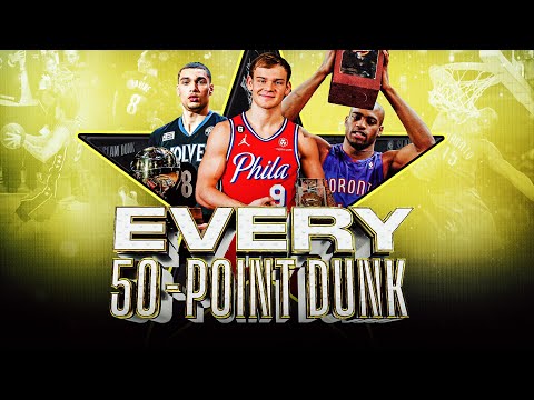 Every 50-Point Dunk In NBA Dunk Contest History (1984-2023)!