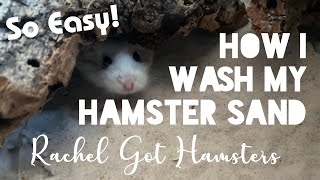 Washing Hamster Sand // how to easily clean your hamster's sand bath!