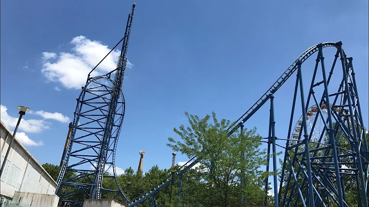 Mr. Freeze Reverse Blast Off-Ride Six Flags St. Louis 2017 HD 60fps