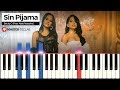 Sin Pijama - Becky G (Feat. Natti Natasha) | Piano Tutorial + Partitura