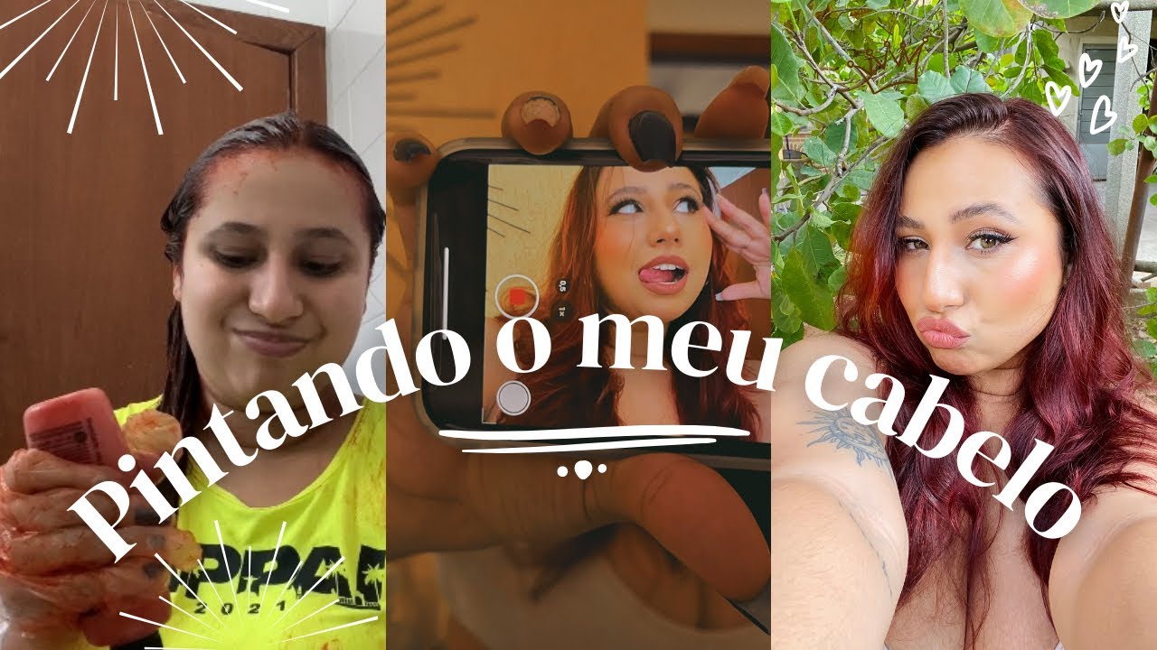 Pintando o meu cabelo de vermelho em casa *surto mental*