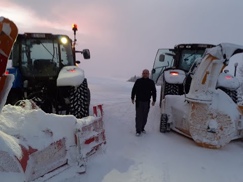 Zima w Norwegii 2021 | Snow Blower | John Deere 6125R | New Holland T5 105