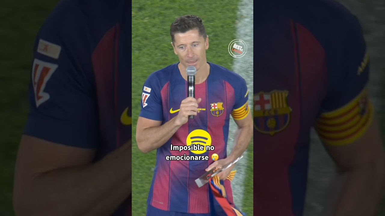 Este discurso de Lewandowski en su despedida
