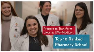 Launch Your Pharmacy Career at UW–Madison | Apply by March 1, 2023 to the PharmD Program