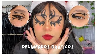 3 DELINEADOS GRÁFICOS E-GIRL / Paso a paso ♡