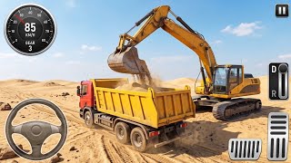 Railroad Builder Simulator 3D Highway Excavator Construction JCB- Android GamePlay #gaming screenshot 3