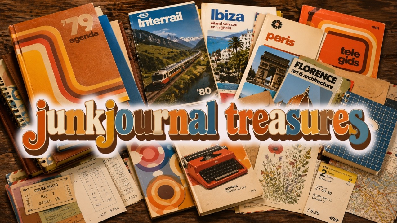 JunkJournal Treasures | Vintage Thrift Haul 70s & 80s Edition