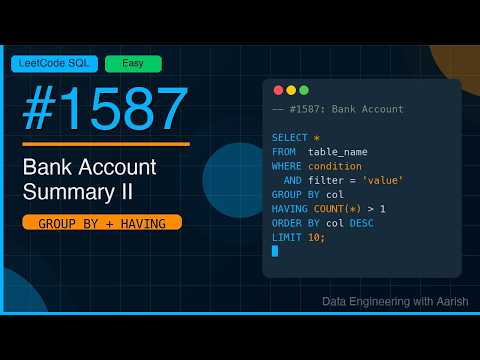 Leetcode 1587 Bank Account Summary II