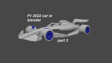 How to model an f1 2022 car in blender part (3/4)