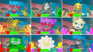 Poppy Playtime Chapters 2 All Bosses Deaths With Healthbars Behind The Camera