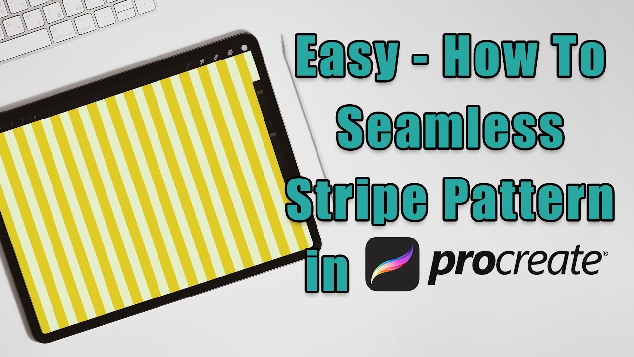 How to Make a Striped Pattern. Procreate Tutorial. Seamless