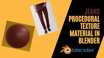 How to Create a Jeans Procedural Material in Blender || fabric material in blender using nodes ||